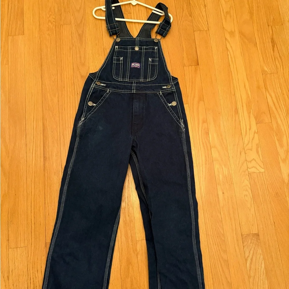 Kids Big Smith Dark Denim Overalls, size 8 - Picture 4 of 5